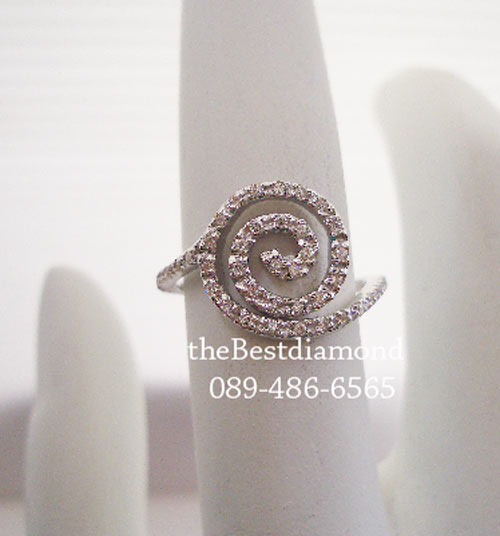 SR008RD+++แหวนขดหอยแบบ2+++แหวนเงินแท้ ดีไซน์สวยหรูคล้ายมงกุฎ แบบร้านจิวเวลลี่ทันสมัย ตามcounter ห้างเลย เหมือนของแท้สุดๆ เล่นไฟวิ๊งๆ รับประกันความสวย
