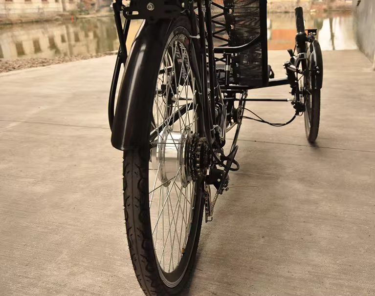 MOTRIKE Recumbent ELECTRIC Bicycle Trikes BIKE, 3*7speeds, Seat Folding 3 wheel, M-009E 250w, MY2024