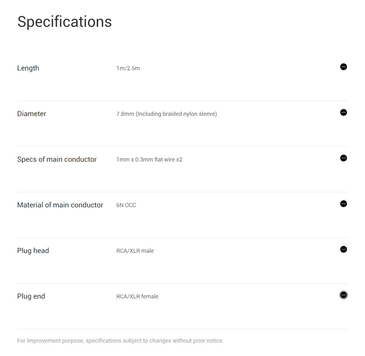 Matrix Audio MA-ANAL สายสัญญาณเสียงอนาล็อกสำหรับระบบ HiFi ที่ออกแบบมาพิเศษ ประกันศูนย์ไทย