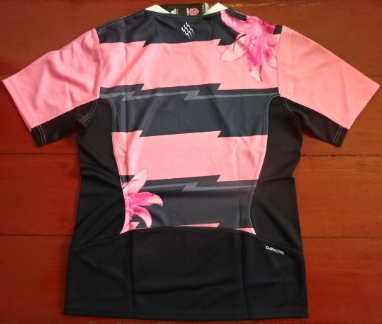 เสื้อรักบี้ฟุตบอล ทีมสโมสรสต๊าด ฟรองซัวส์ ปารีส ชุดเหย้า 2012/13 ใหม่ M-Size / STADE FRANCAIS PARIS Rugby Football Shirt Home Kit 2012/13 Jersey NEW M-Size