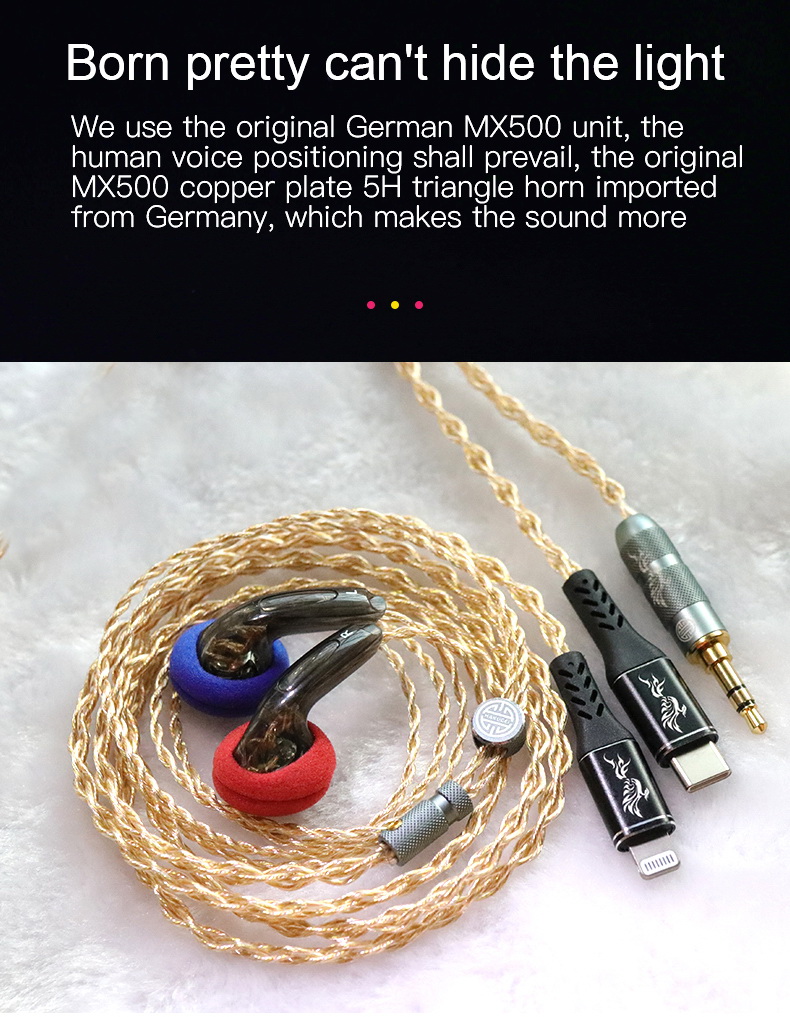 Hakugei Redpoll MX500 หูฟังเอียบัด คุณภาพเสียงระดับ 5D Stereo ประกันศูนย์ไทย