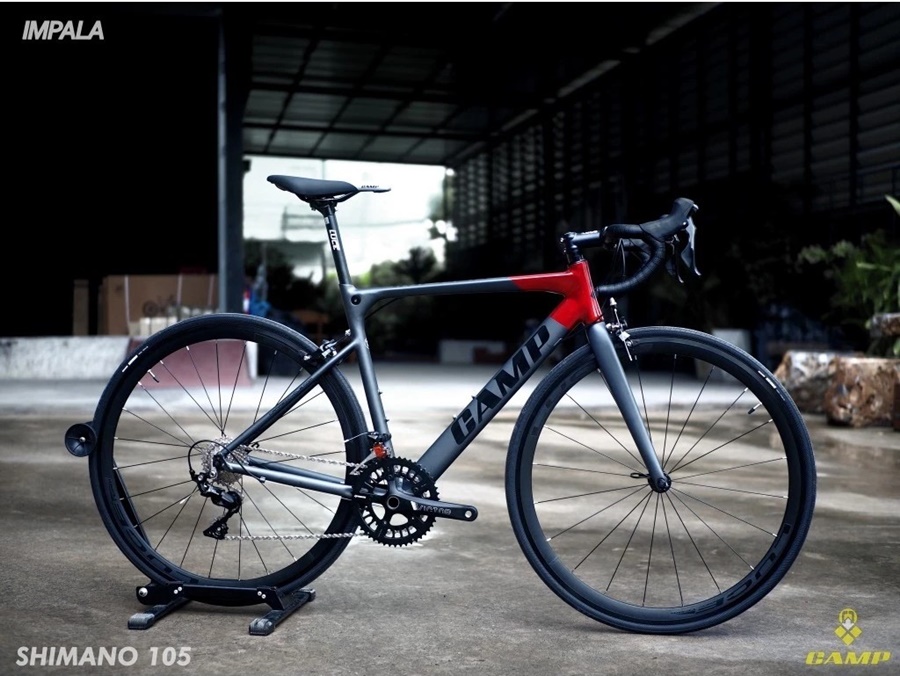 เสือหมอบ CAMP Impala เฟรมอลูมิเนียม ริมเบรค เกียร์ Shimano 105 2*11 Sp. 700c 2022