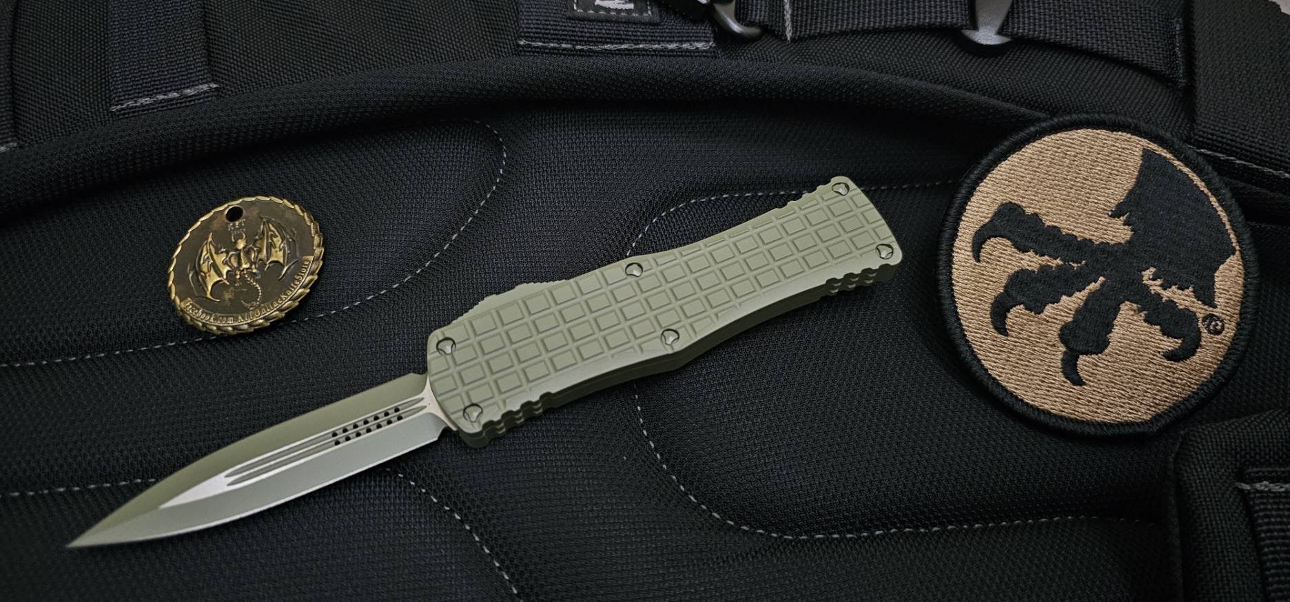 Microtech HERA D/E STANDARD FRAG CERAKOTE FORREST GREEN SIGNATURE SERIES