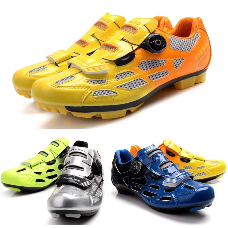รองเท้าปั่นจักรยานเสือหมอบ/รองเท้าเสือภูเขา TIEBOA Cycling Road Shoes รุ่น TB16-B1259-1102