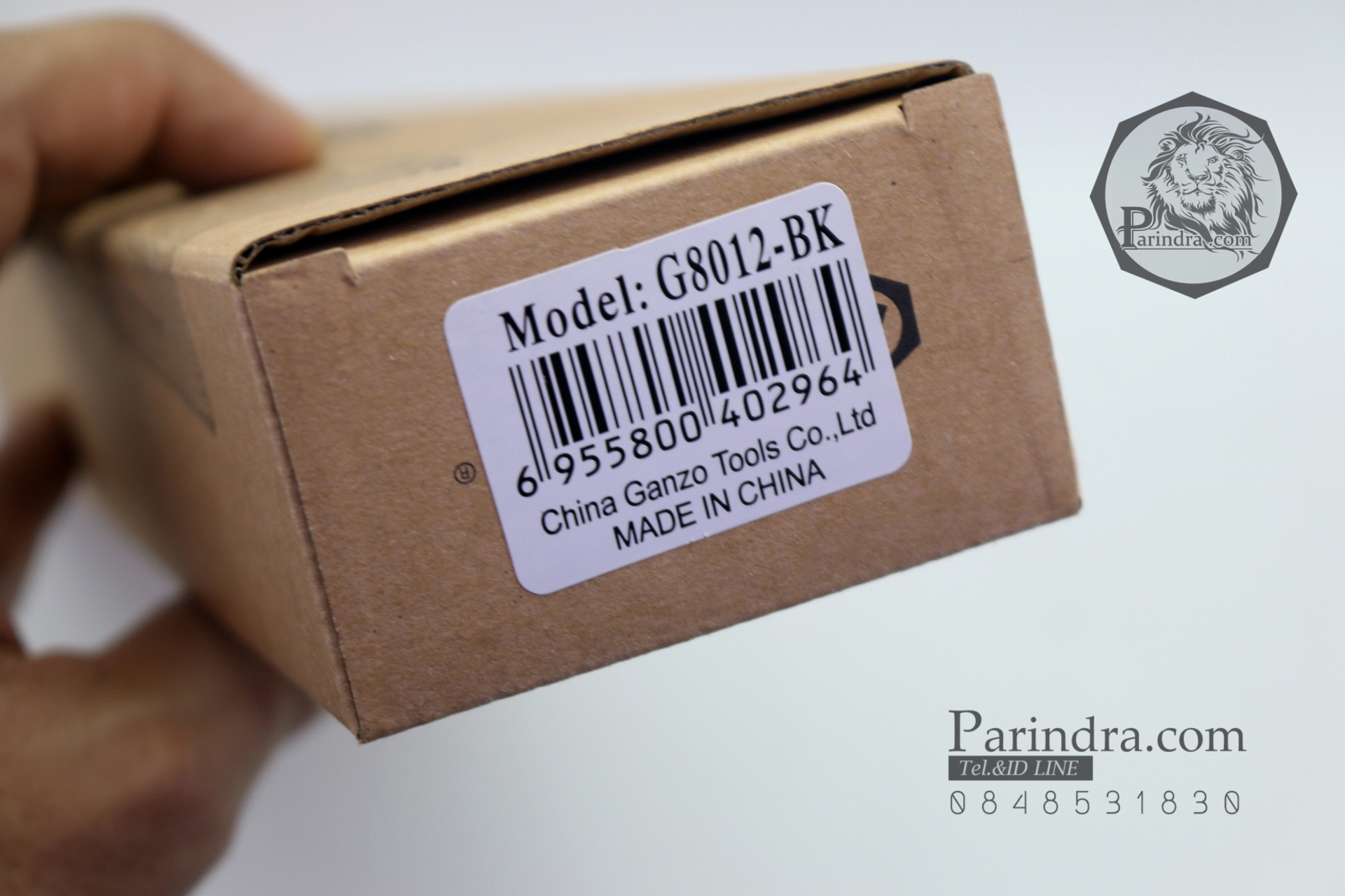 มีดใบตายเดินป่า Ganzo Hunting Survival Knife กานโซ่ รุ่น G-8012BK ด้ามสีดำ ของแท้ 100%