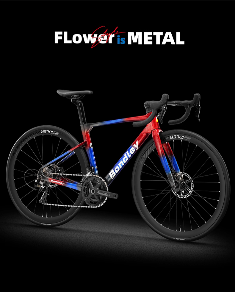BONDLEY E6 Carbon Road Bike 2025 – 24-Speed Aero Frame | Lightweight 9kg | Free Shipping