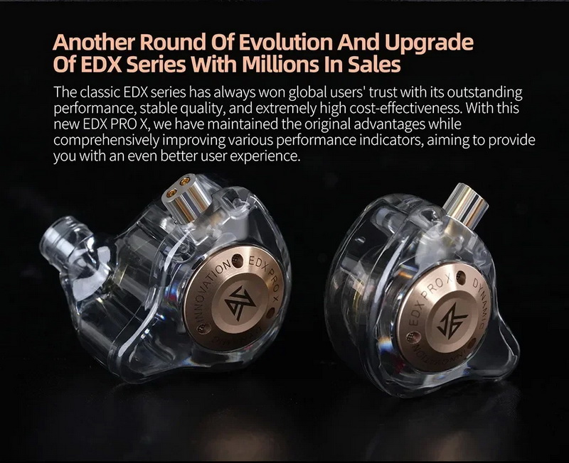 KZ EDX PRO X หูฟัง Iems ไดรเวอร์ไดนามิกซูเปอร์ลิเนียร์ ประสิทธิภาพเสียงที่โดดเด่น ประกันศูนย์ไทย
