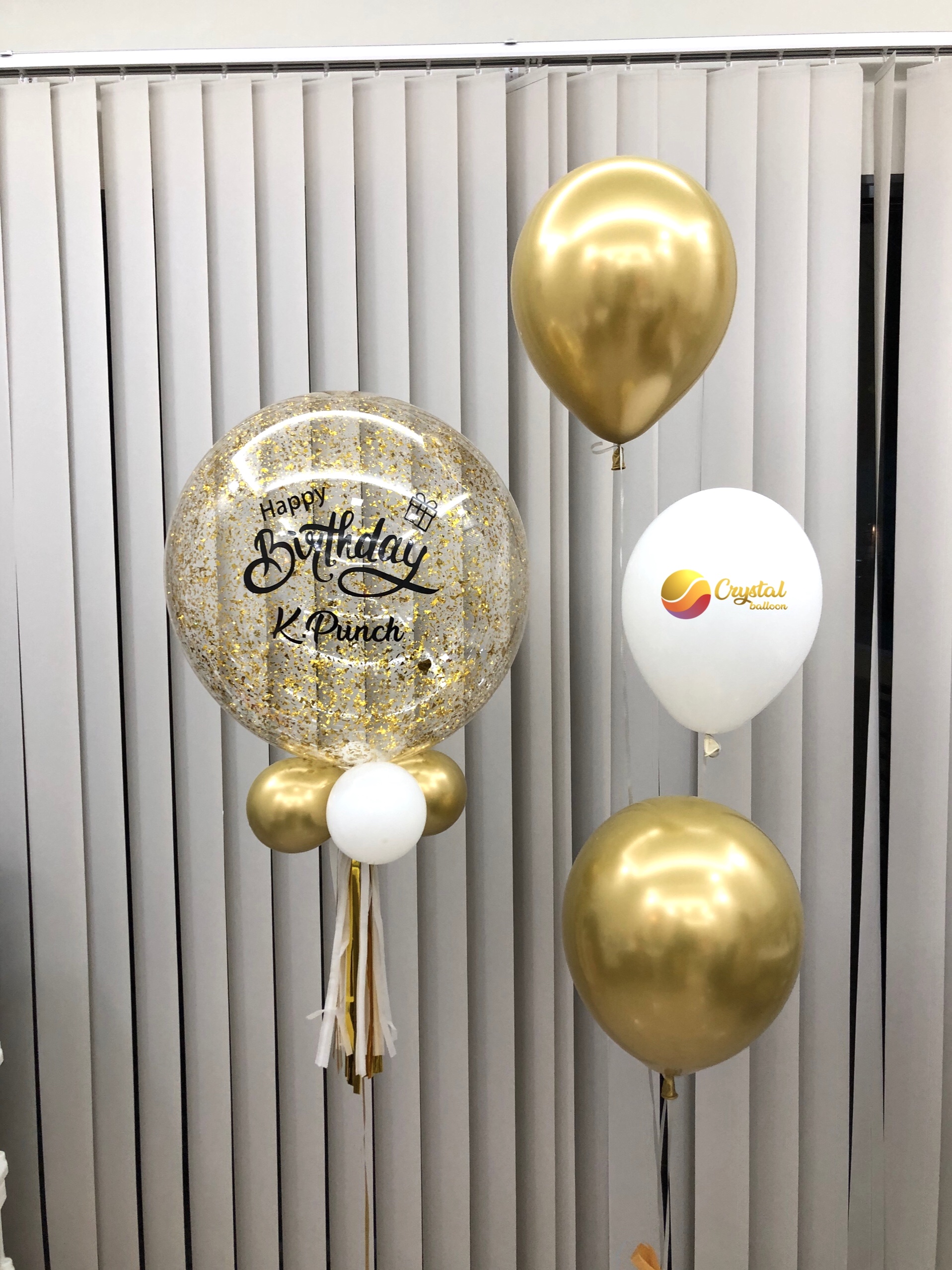 ลูกโป่ง วันเกิด Bubble ขนาด 24" พร้อม ช่อลูกโป่ง ช่อ 3 ลูก 1 ช่อ พร้อมตกเเต่ง สามารถเปลี่ยนสีลูกโป่ง/เปลี่ยนข้อความ/เปลี่ยนขนาดได้