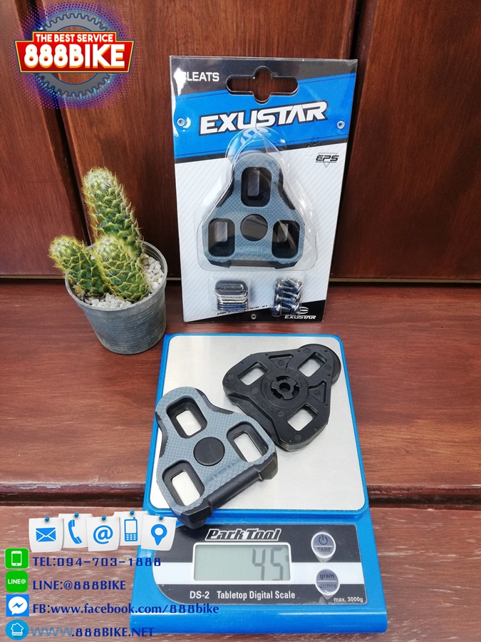 คลีท EXUSTAR LOOK KEO FIXED PEDALS CLEATS, E-BLK11 ใช้กับบันได LOOK XPEDO Exustar คลีท Look