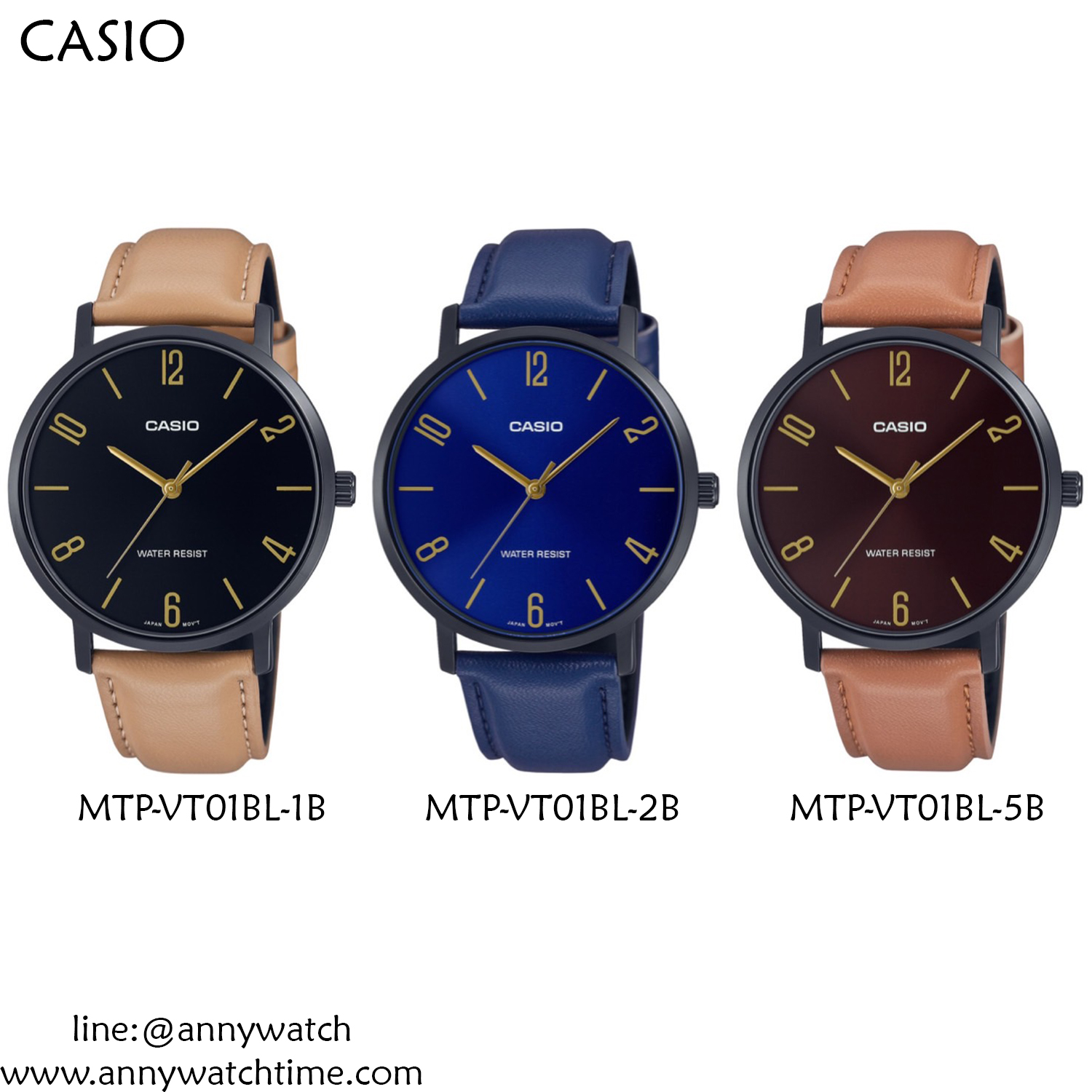 CASIO MTP-VT01BL-2B