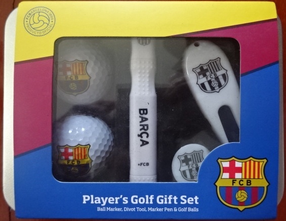 อุปกรณ์กอล์ฟ ฟุตบอล สโมสรบาร์เซโลน่า - ชุดอุปกรณ์กอล์ฟ ใหม่ / BARCELONA Football Club Golf Accessory - Executive Golf Gift Tin NEW
