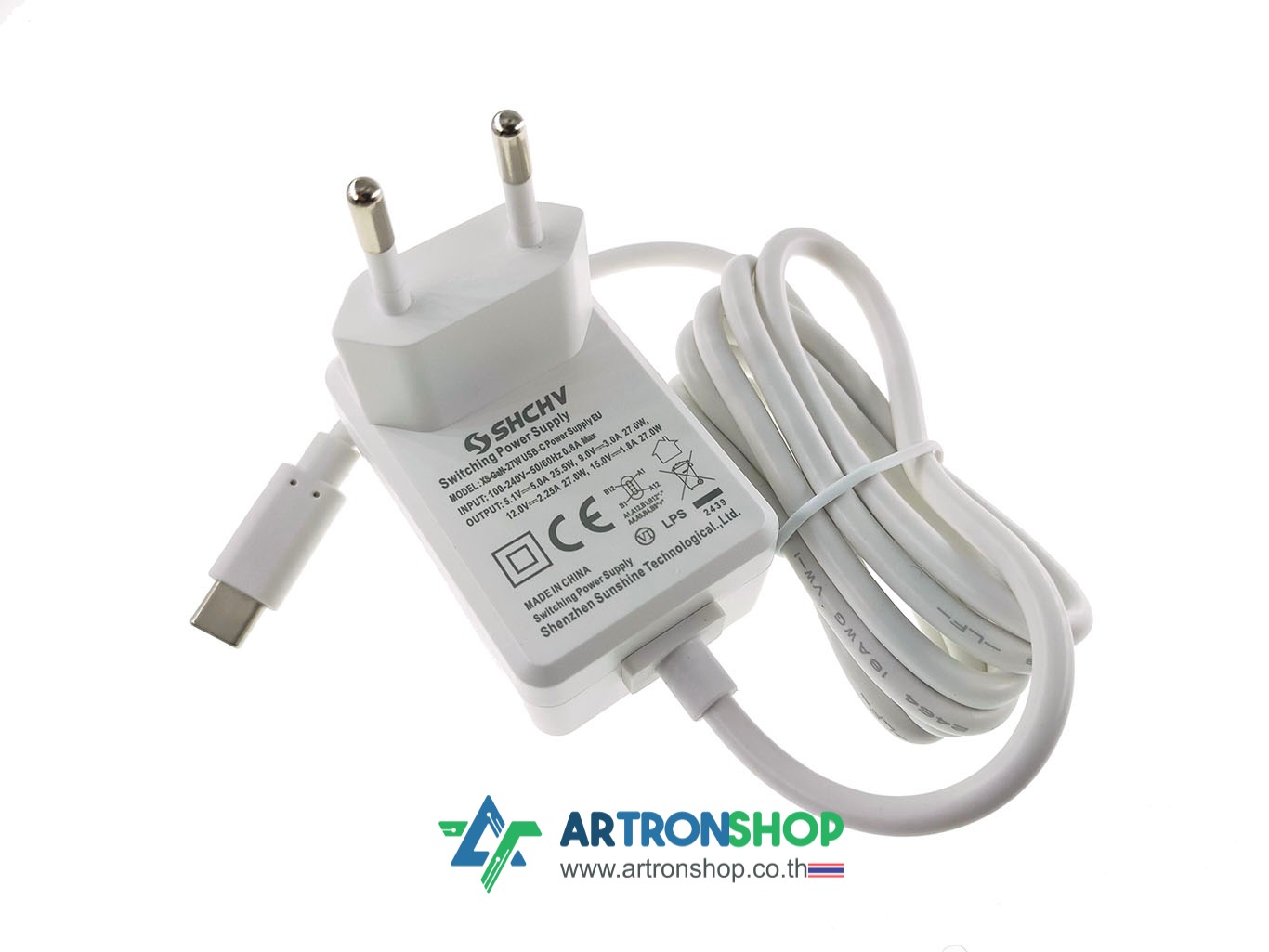 อะแดปเตอร์ Raspberry Pi 5 (Unofficial) SHCHV 27W 5V/5A PD USB-C Power Supply