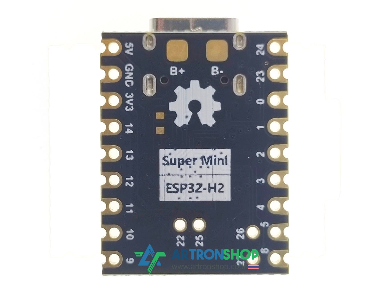 ESP32-H2 Super Mini บอร์ดพัฒนา ESP32-H2 จิ๋ว รองรับ Bluetooth Zigbee Thread
