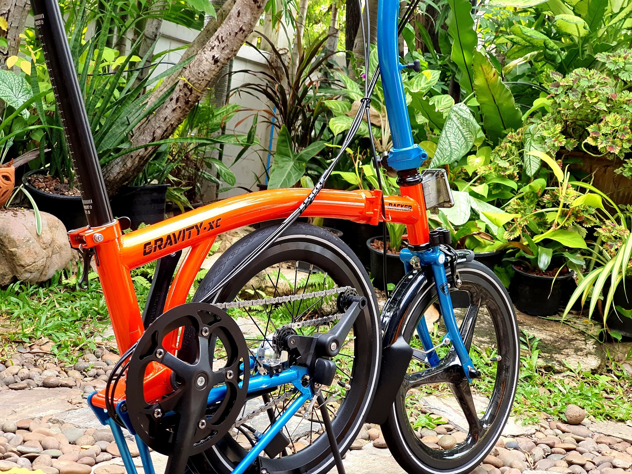 จักรยานพับ BACKER Gravity-XC เฟรม Chromoly Sturmey Archer SRF3, 3*2 สปีด ล้อ 16นิ้ว สามก้าน, MY2021