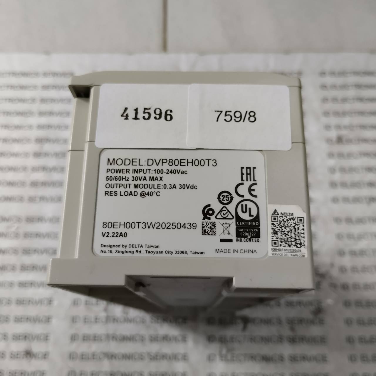 DVP80EH00T3 PLC " DELTA "