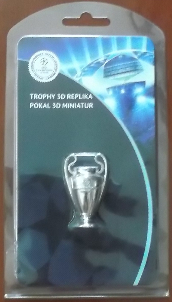 โมเดลถ้วยรางวัลฟุตบอล การแข่งขันฟุตบอลยูฟ่า แชมป์เปี้ยน ลีก - UEFA CHAMPIONS LEAGUE 3D TROPHY ใหม่ / UEFA CHAMPIONS LEAGUE International Football Tournament Football Trophy Model - UEFA CHAMPIONS LEAGUE 3D TROPHY NEW