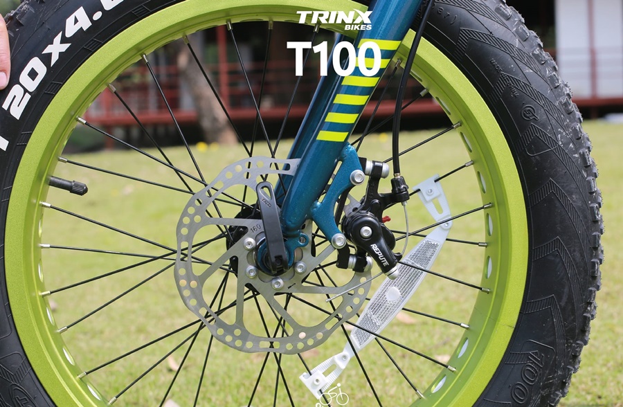 จักรยานมินิ Fatbike ล้อโต Trinx T100 เกียร์ชิมาโน่ 7สปีด เฟรมอลู ล้อ20นิ้ว, TRINX MY2023