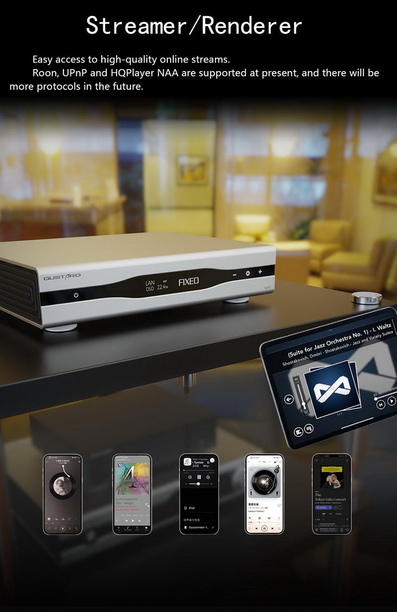 Gustard A26 DAC ตั้งโต๊ะชิป AK4499EX x2 + AK4191 รองรับ MQA, Roon bridge ประกันศูนย์ไทย