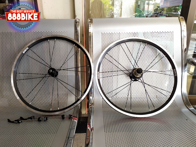 ล้อมินิ ริมเบรค AIRLITE 406 20" Super Light Aluminum Wheelset / 16ซี่, 74mm/130mm. (Dahon)