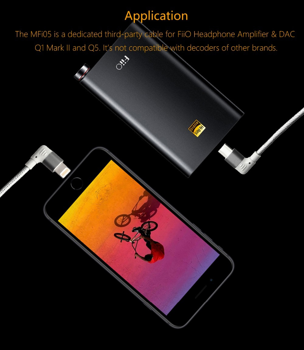 ขาย DD MFi05 สายแปลง Micro USB เป็น Lightning สำหรับ FiiO Q1ii , FiiO Q5