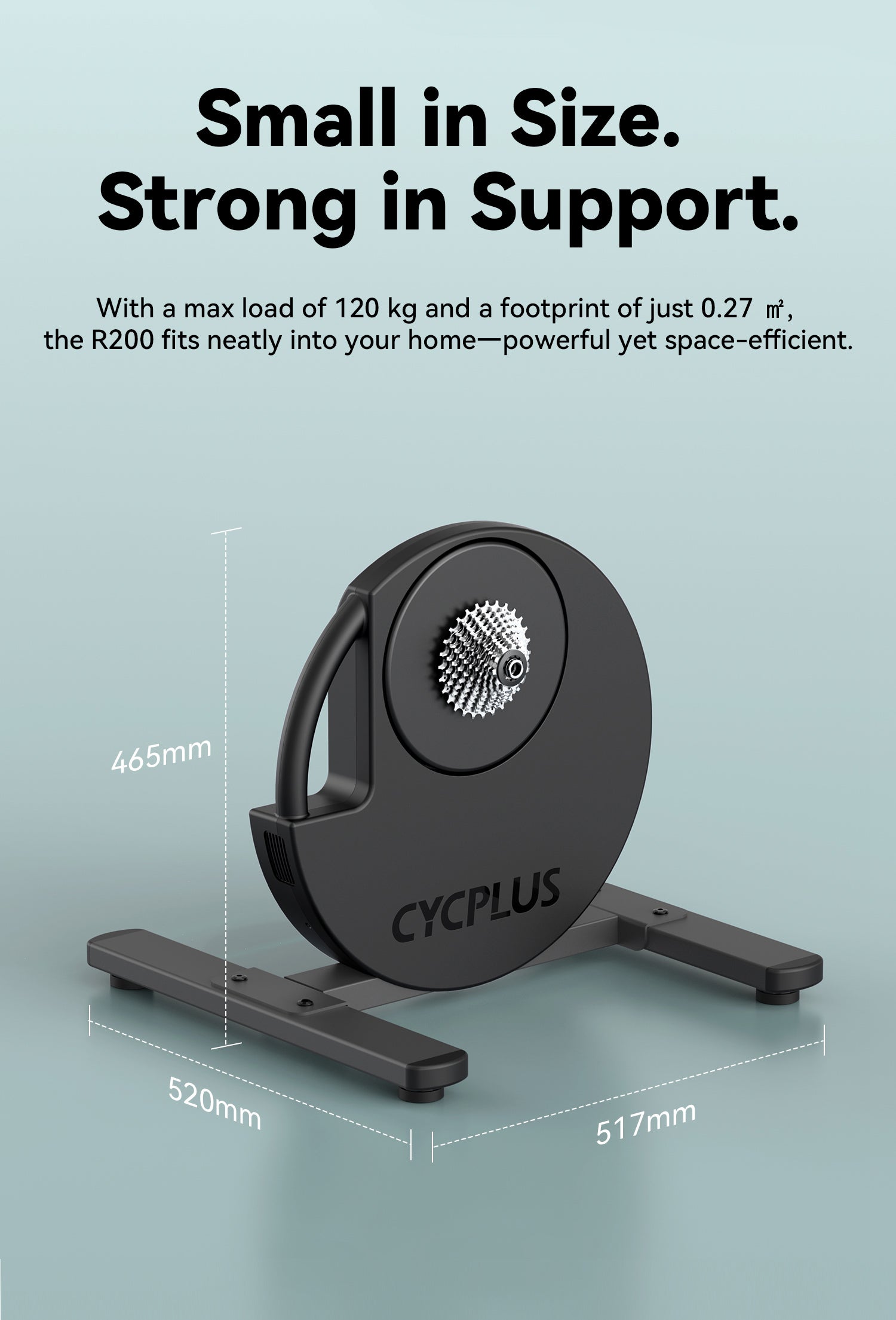CYCPLUS R200 เครื่องปั่นจักรยานอัจฉริยะ 2200W | Smart Bike Trainer ±1%