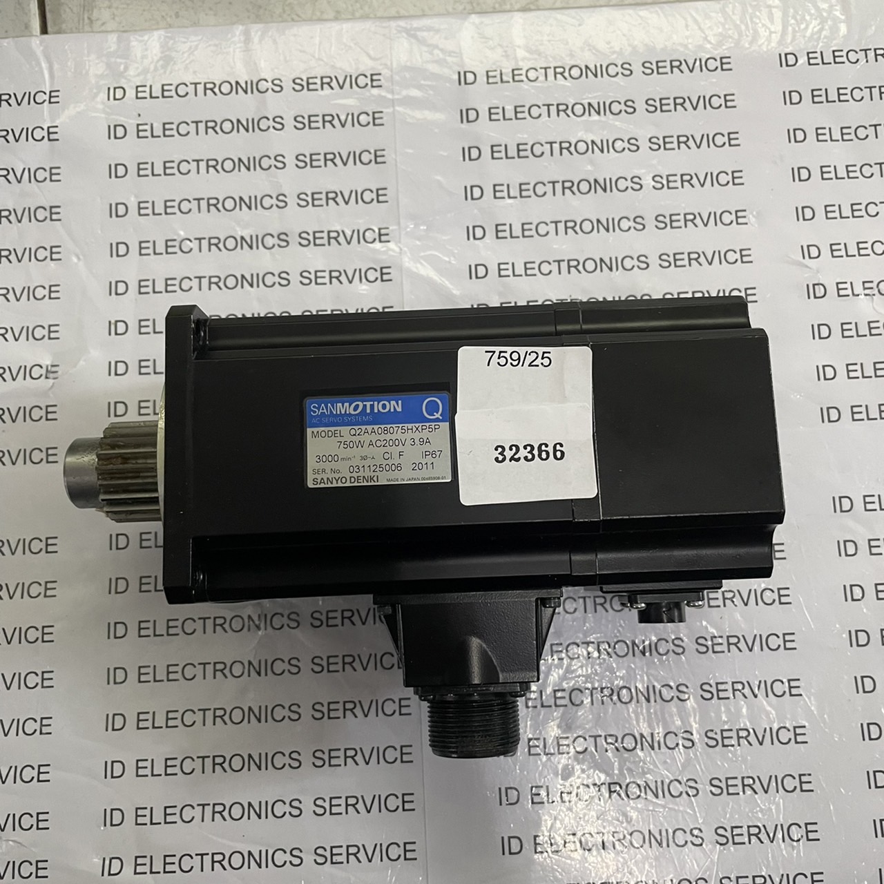 Q2AA08075HXP5P SERVO MOTOR " SANYO DENKI "