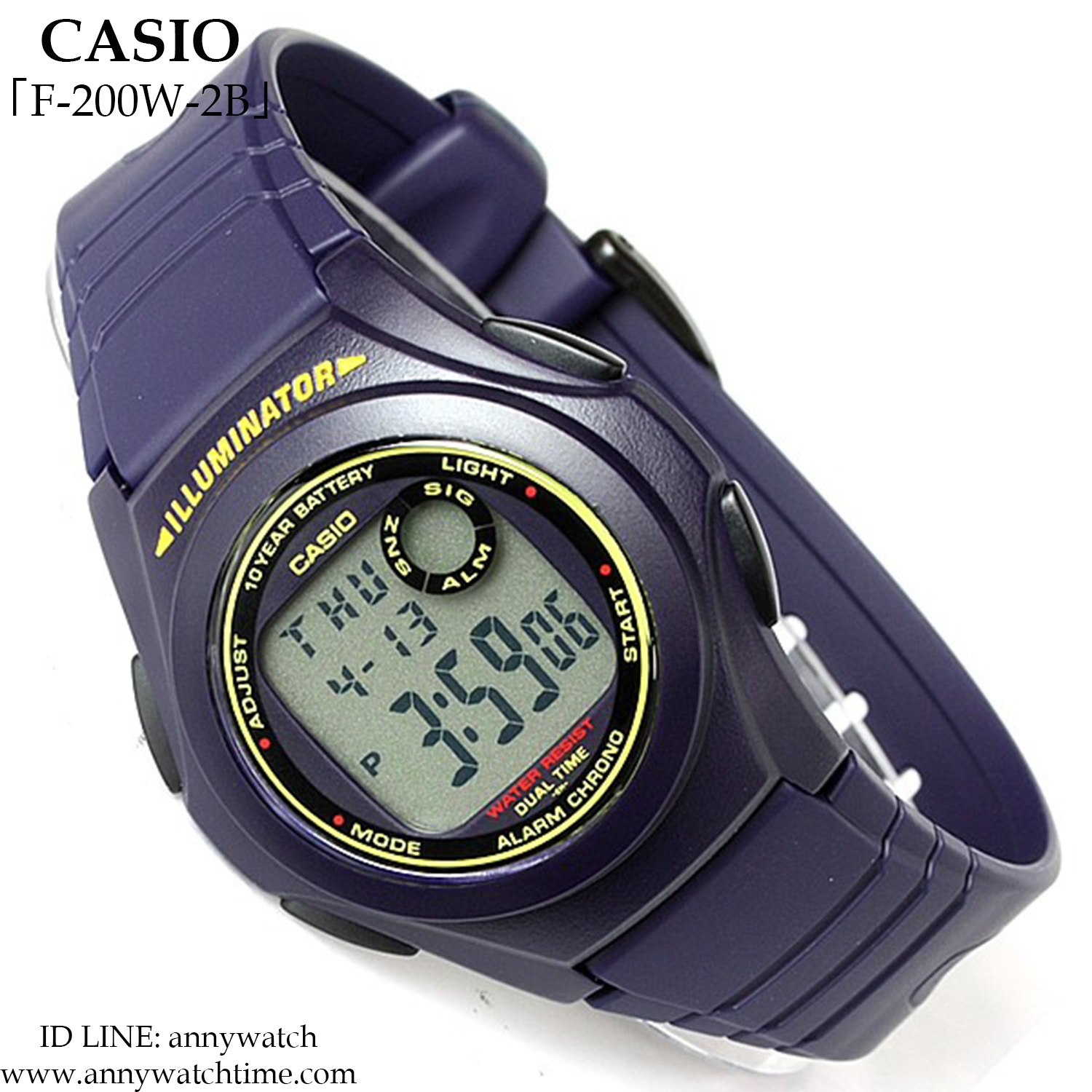 CASIO F-200W-2B