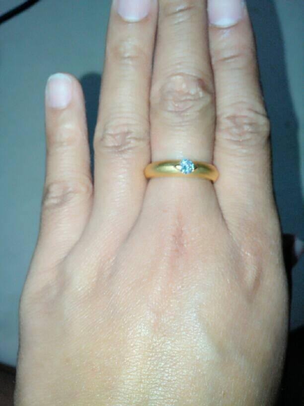 BR023S+++ แหวนปลอกมีด ยกสูง+++แหวนเท่ห์ๆ มีสไตน์ เรียบ ใส่ได้นานๆ ใส่ได้ทั้งหญิงและชาย ดูดีค่ะ ไม่หวานแหววมาก ชุปแบบทองซาตินค่ะ