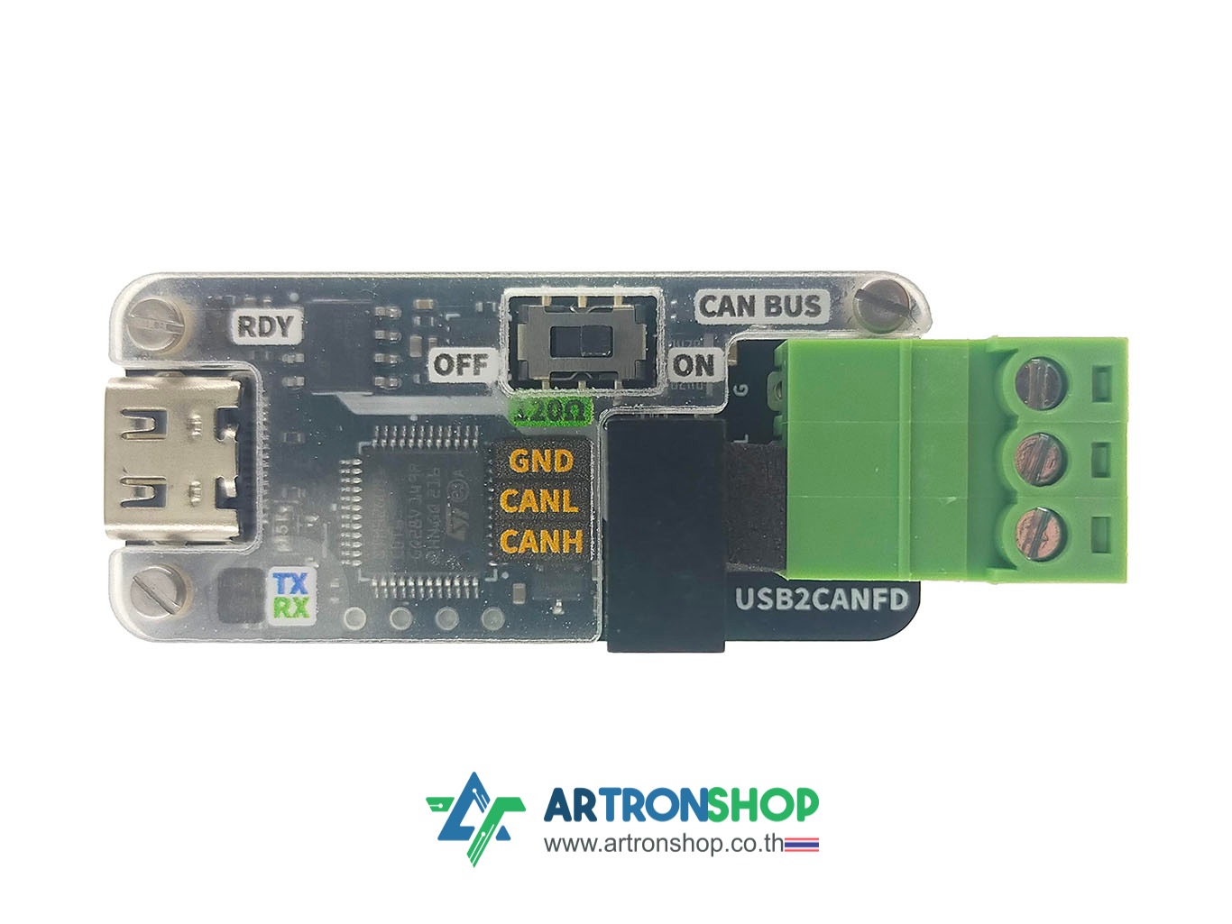 ตัวอ่านสัญญาณ CAN bus USB to CAN CANFD CANBUS Analyzer Debugger