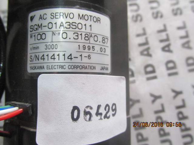 SGM-01A3S011 SERVO MOTOR " YASKAWA "