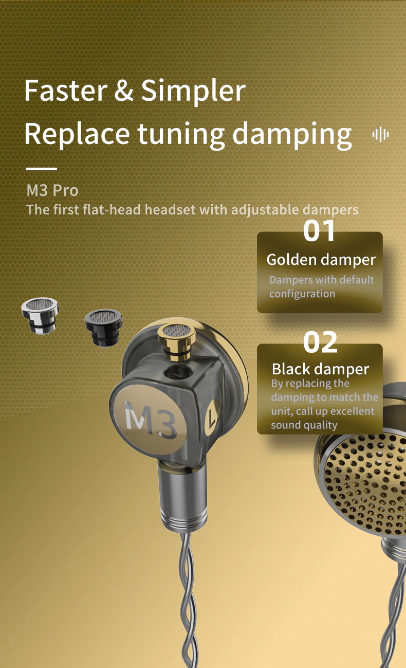 SMABAT M3Pro หูฟังเอียบัด พร้อมลูกเล่นถอดอัพเกรด ท่อนำเสียงได้