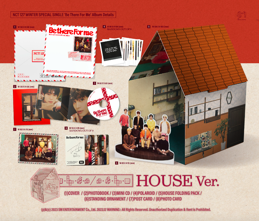PRE. อัลบั้ม #NCT 127 - Winter Special Single Album [Be There For Me] (HOUSE Ver.)- รอนำเข้า 10 - 25วัน -