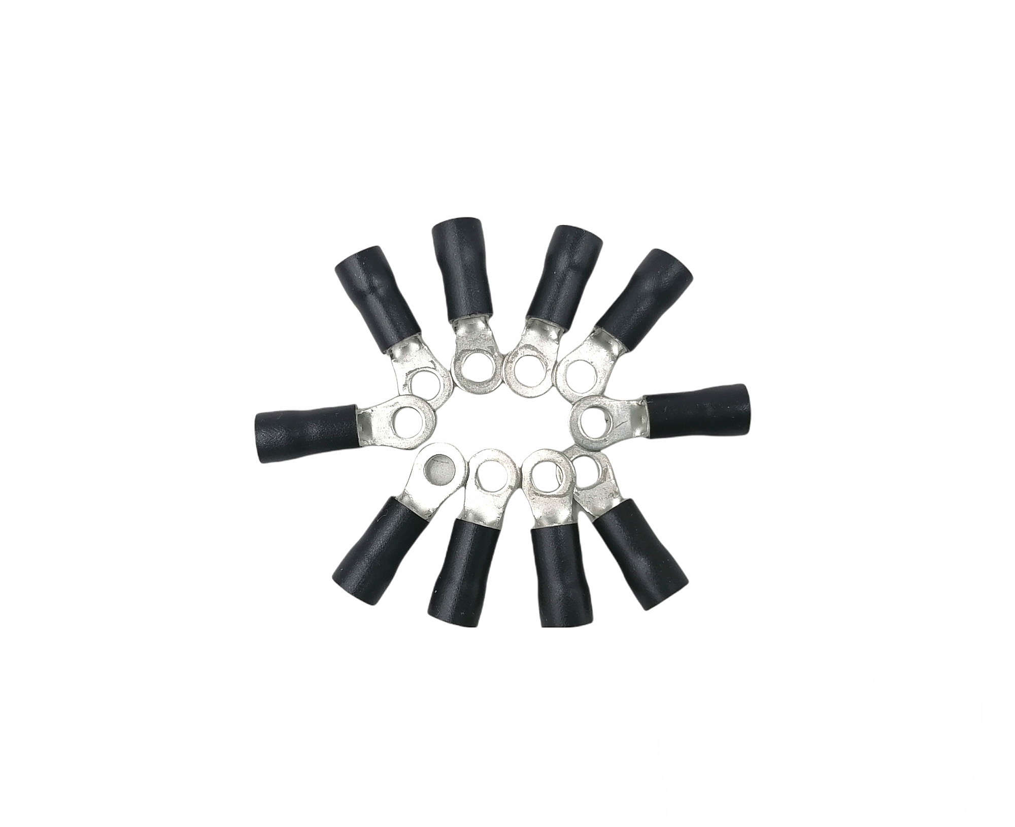 หางปลากลม มีปลอกหุ้ม RV 3.5-4 (ห่อ=10ตัว) คละสี