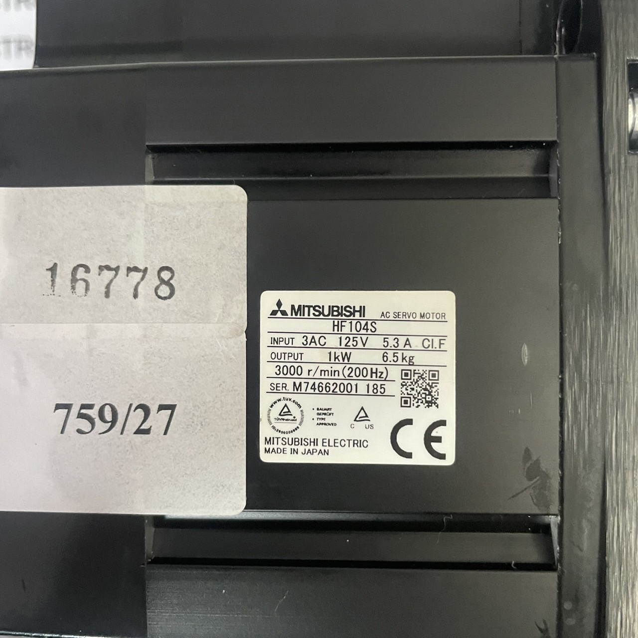 HF104S SERVO MOTOR " MITSUBISHI "