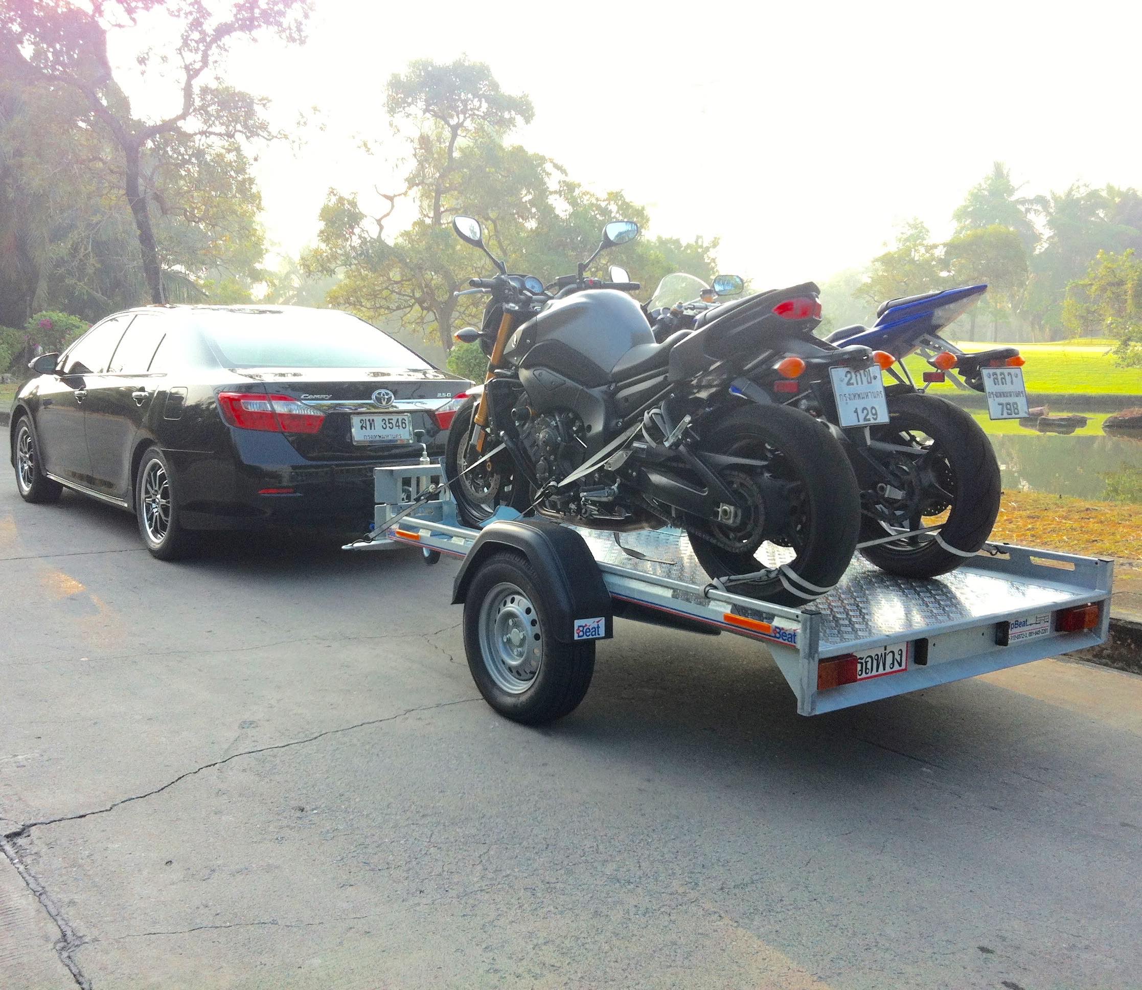 รถพ่วง อัพบีท UPBEAT Dirt Bike JR. BIKE rail motorcycle trailer, 2 BIKES