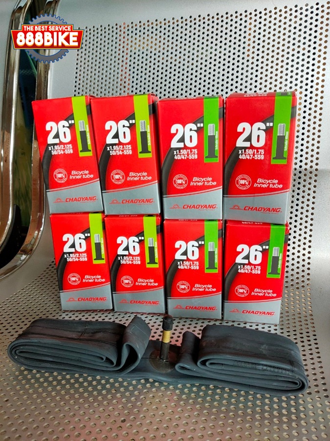 ยางในจักรยาน Chaoyang 26x1.50-1.75 และ 26x1.95-2.125 หัวใหญ่AV หัวเล็กFV