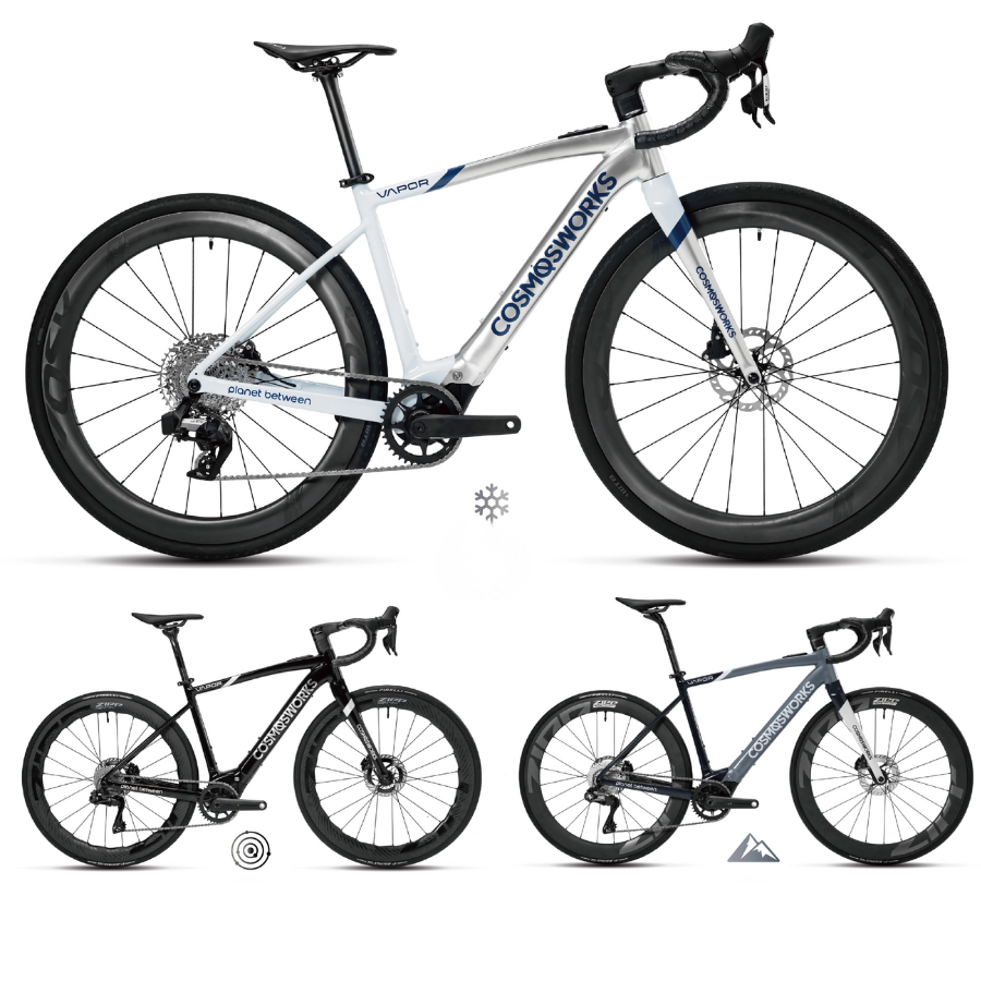 จักรยานไฟฟ้า COSMOSWORKS VAPOR – คาร์บอนไฟเบอร์ แรง 150 กม. เริ่ม 109,000 บาท!