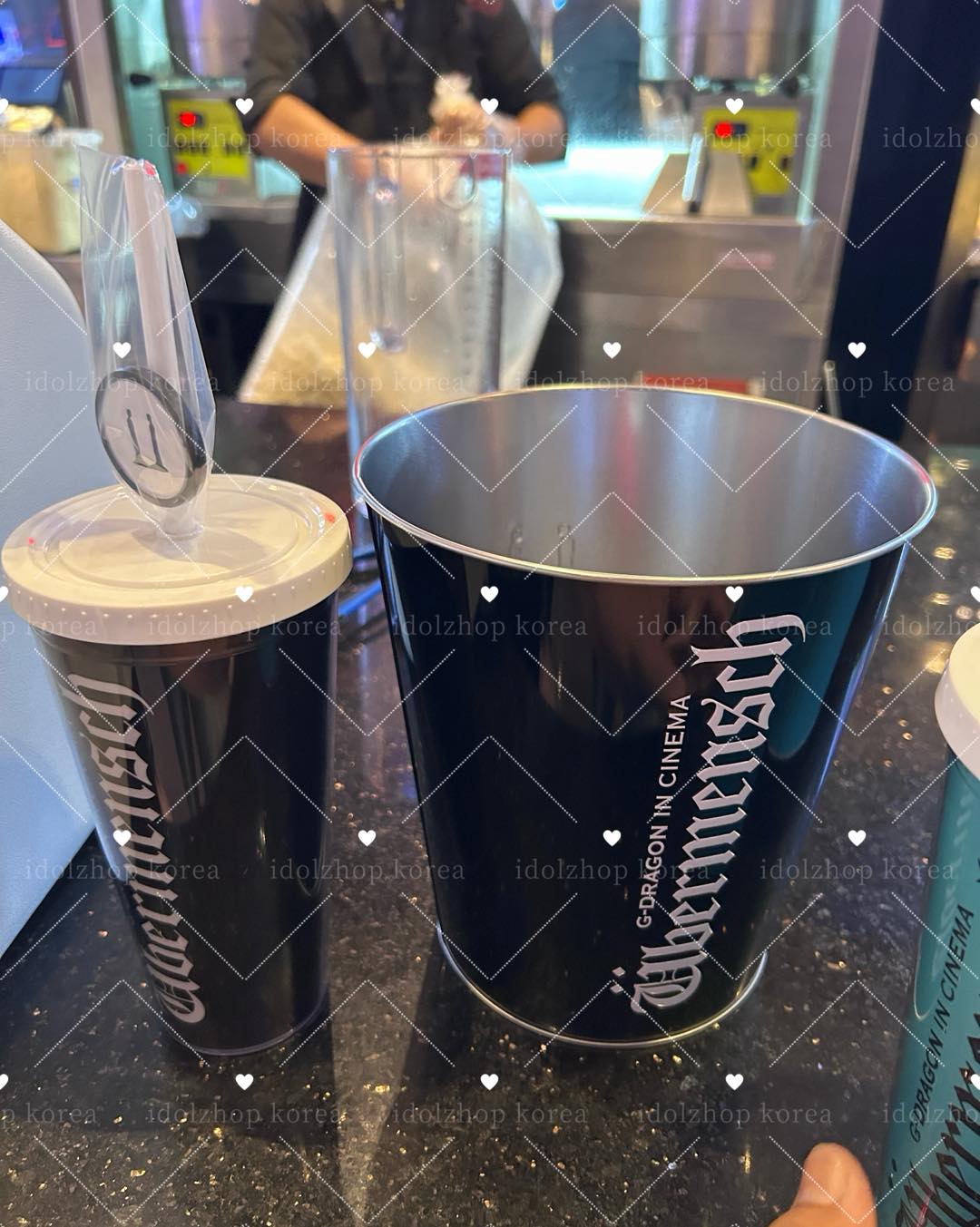 G-DRAGON IN CINEMA : ÜBERMENSCH ถังพร้อมแก้ว สีดำ