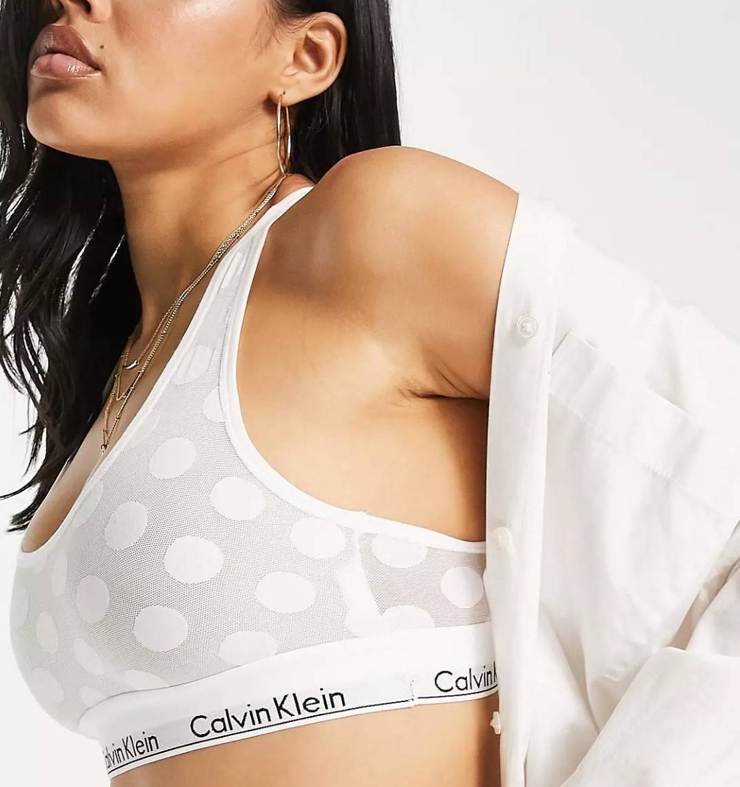 ชุดชั้นใน Calvin Klein รุ่น Unlined Modern Logo Bralette มีให้เลือก 3 สี ป้ายห้อย ของแท้ 100％