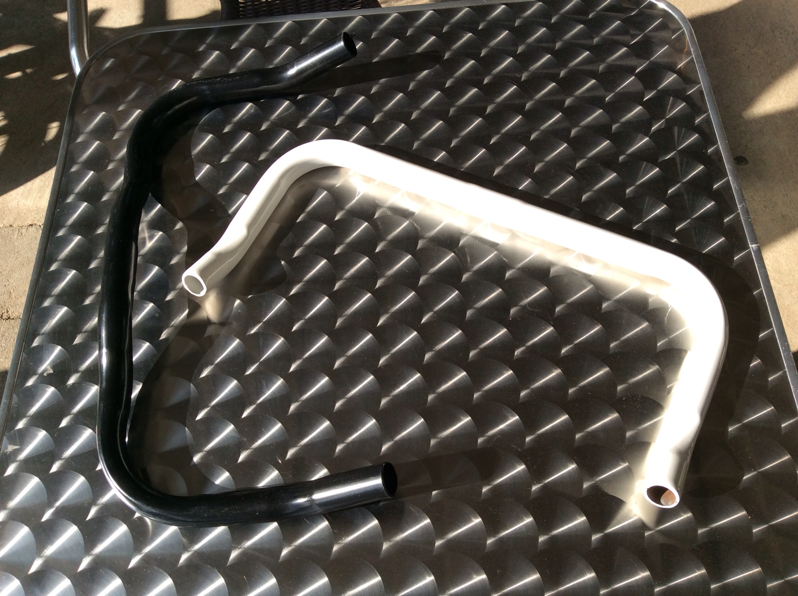 แฮนด์ บูลฮอนรถจักรยานฟิคเกียร์ FIXED GEAR เหล็ก bull hornมีสีดำ