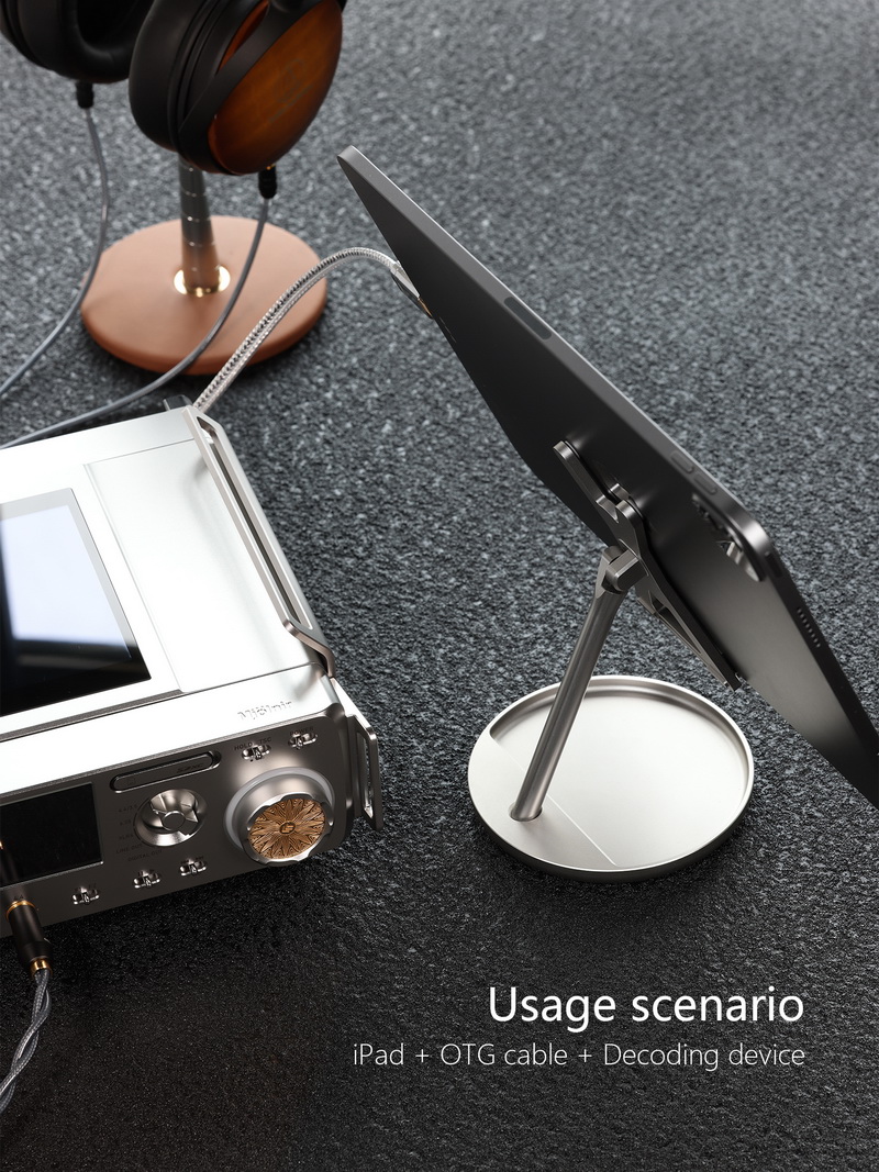 DD HS110 ขาตั้งเดสก์ท็อปไฮไฟ สำหรับ มือถือ เครื่องเล่นพกพา iPad หรืออุปกรณ์ถอดรหัส