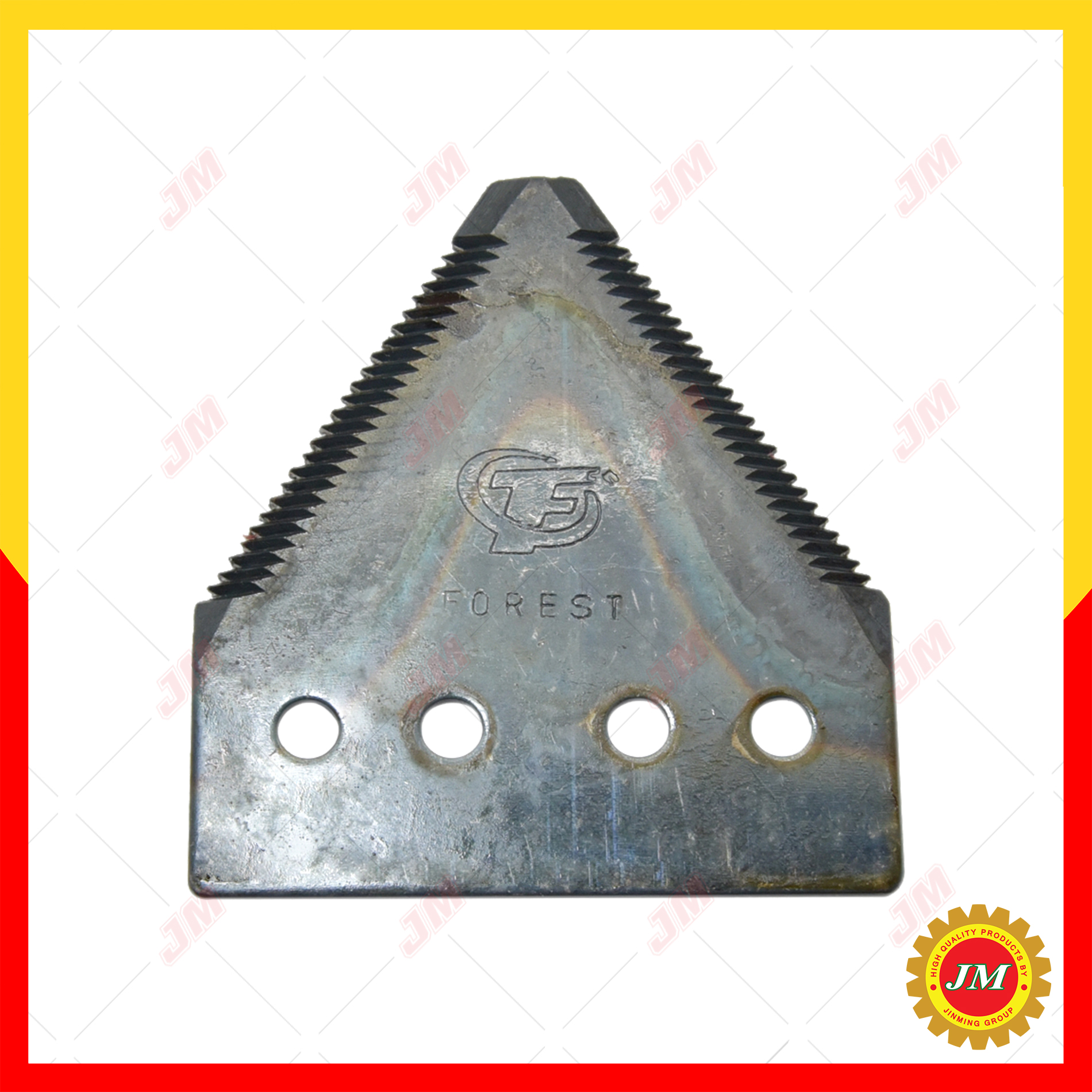 ใบมีดเกี่ยวข้าว (ชุด 6 แผ่น) ใบมีดตัดหญ้า FOREST อย่างดี หนา 3 มม.