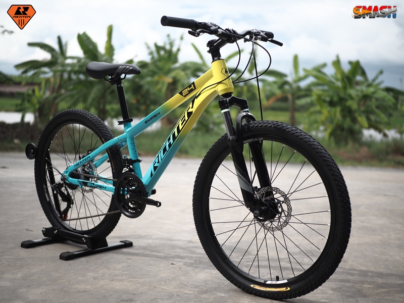 Mountain bike, aluminum frame, Richter Bike, Smash model, wheels 24 ", gear 21 speed, aluminum frame, hidden cable, year 2023