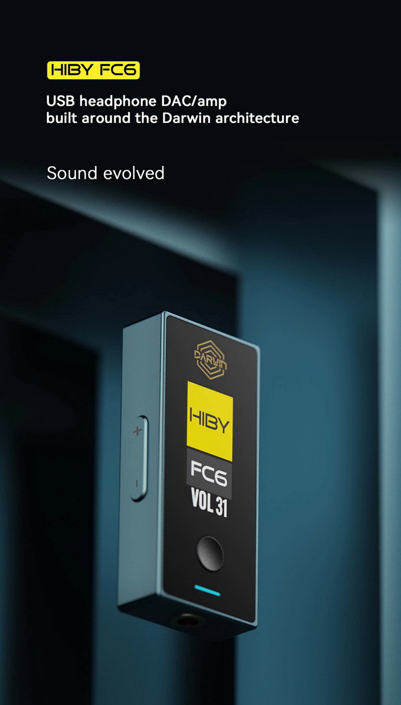 HiBy FC6 DAC/AMP พกพาแบบ R2R สถาปัตยกรรม Darwin รองรับ MQA ประกันศูนย์ไทย