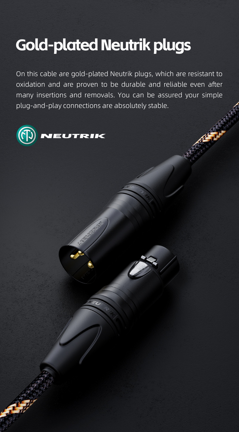 FiiO LX-XLR4L สายสัญญาณเสียง XLR ตัวผู้ถึงตัวเมีย 2 ชิ้น ยาว 150 ซม. ประกันศูนย์ไทย