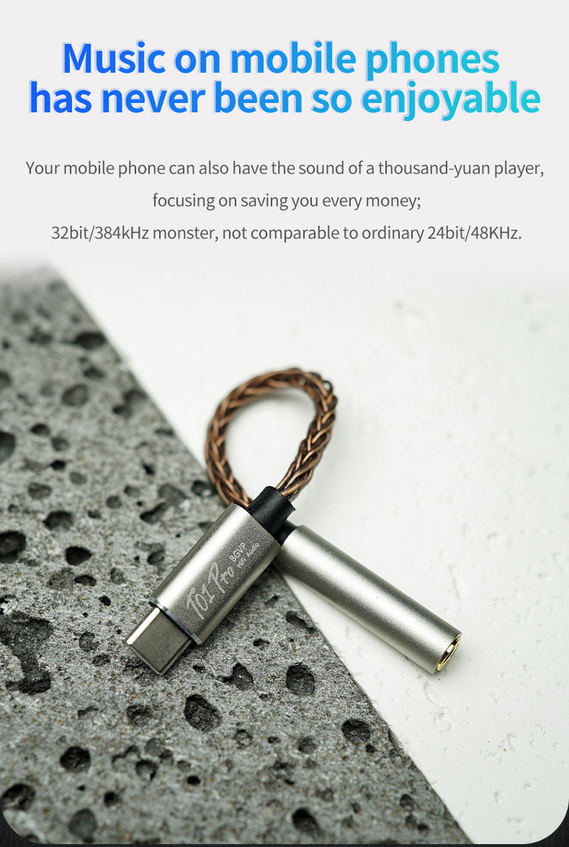 BGVP T01 PRO [X] DAC/AMP หางหนู ชิป CX31993, MAX97220 รองรับ 32bit/384kHz ประกันศูนย์ไทย สำเนา