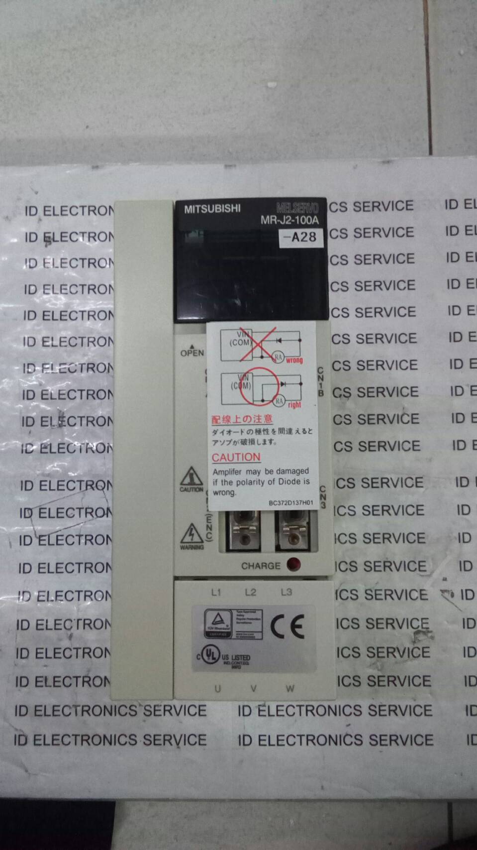 MR-J2-100A-A28 SERVO DRIVE " MITSUBISHI "