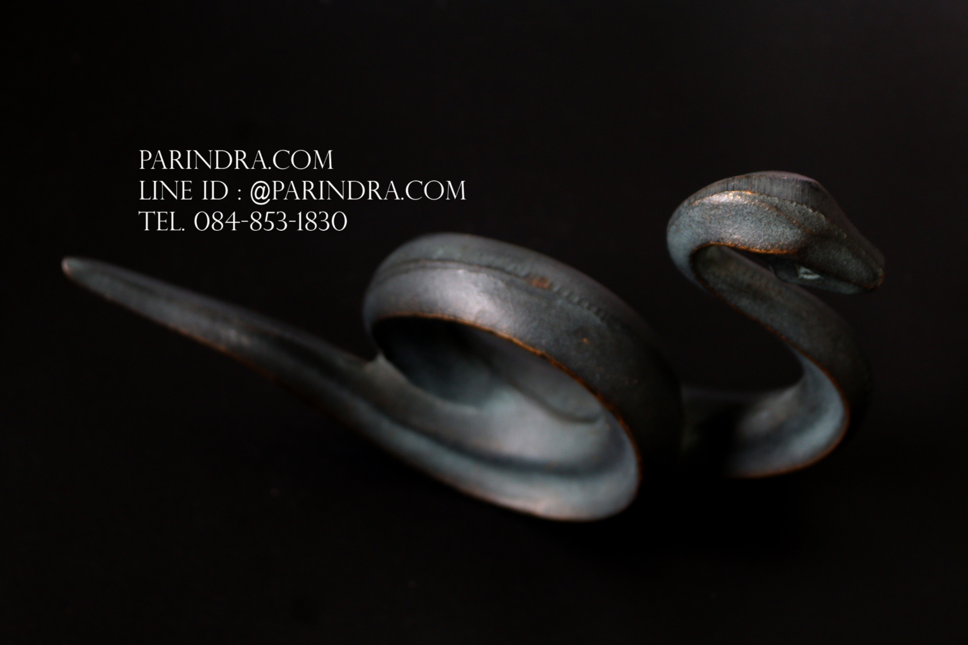 รูปปั้นหล่อ รูปทรงงู ของเก่า งานญี่ปุ่น