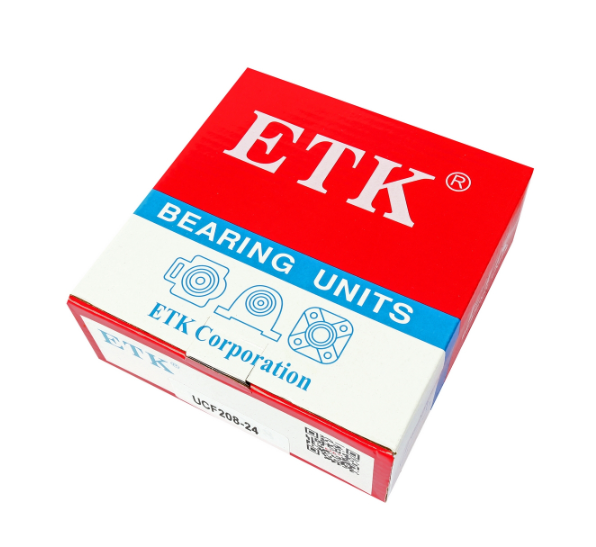 ตลับลูกปืนตุ๊กตา ทรงสี่เหลื่ยม ระบบซีลป้องกันฝุ่น รูเพลา 1-1/2 นิ้ว ETK อีทีเค รุ่น UCF208-24 Pn.E151-0045 (แท้) ##