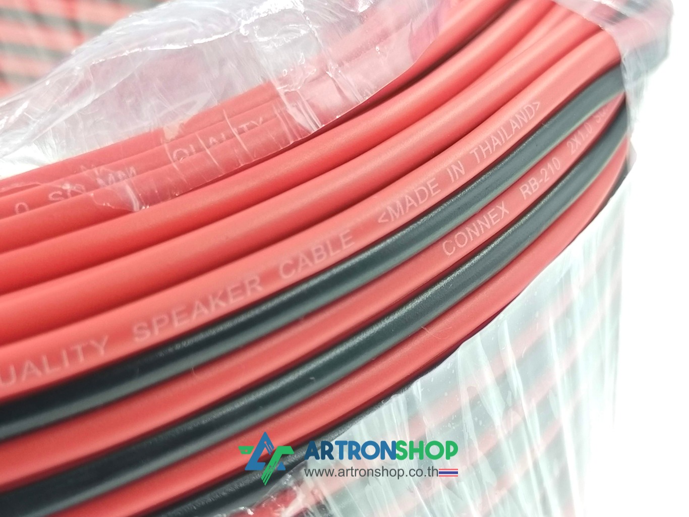 สายไฟคู่ ดำ-แดง 18 AWG / 1.0 SQ.MM. เส้นใหญ่ ไส้เต็ม